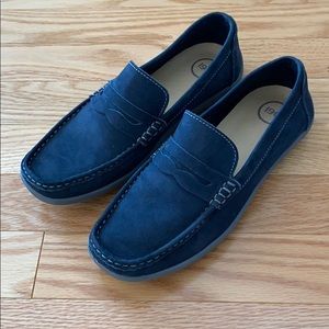 1901 Boys Navy Nubuck Shoes Sz 36